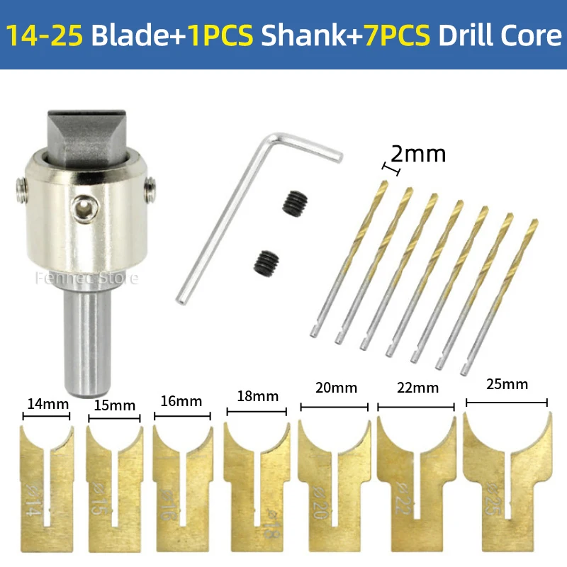 

Набор сверл FENNEC для изготовления деревянных бусин 6-25 мм