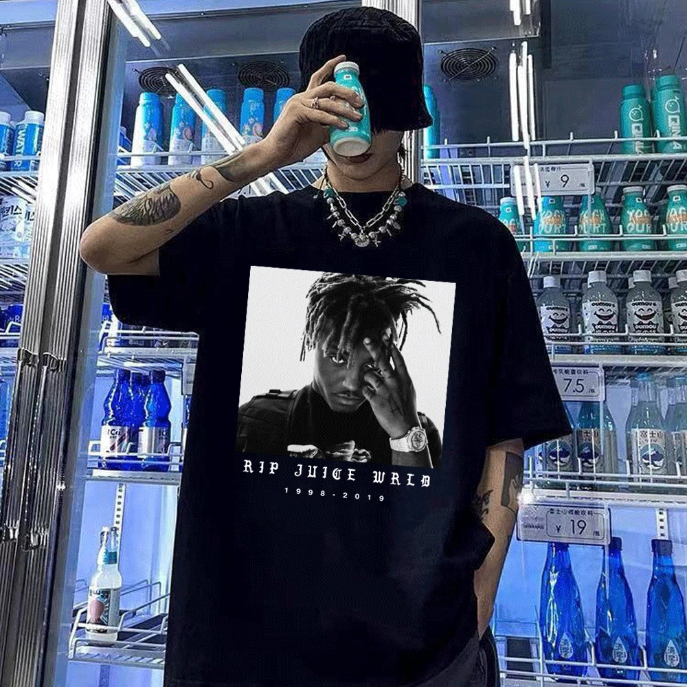 

2022 New Fashion T Shirt Men Women Juice Wrld T-shirt Teenagers Cool Tops Hip Hop Trend Short Sleeve Tee Shirt Cotton Tshirts