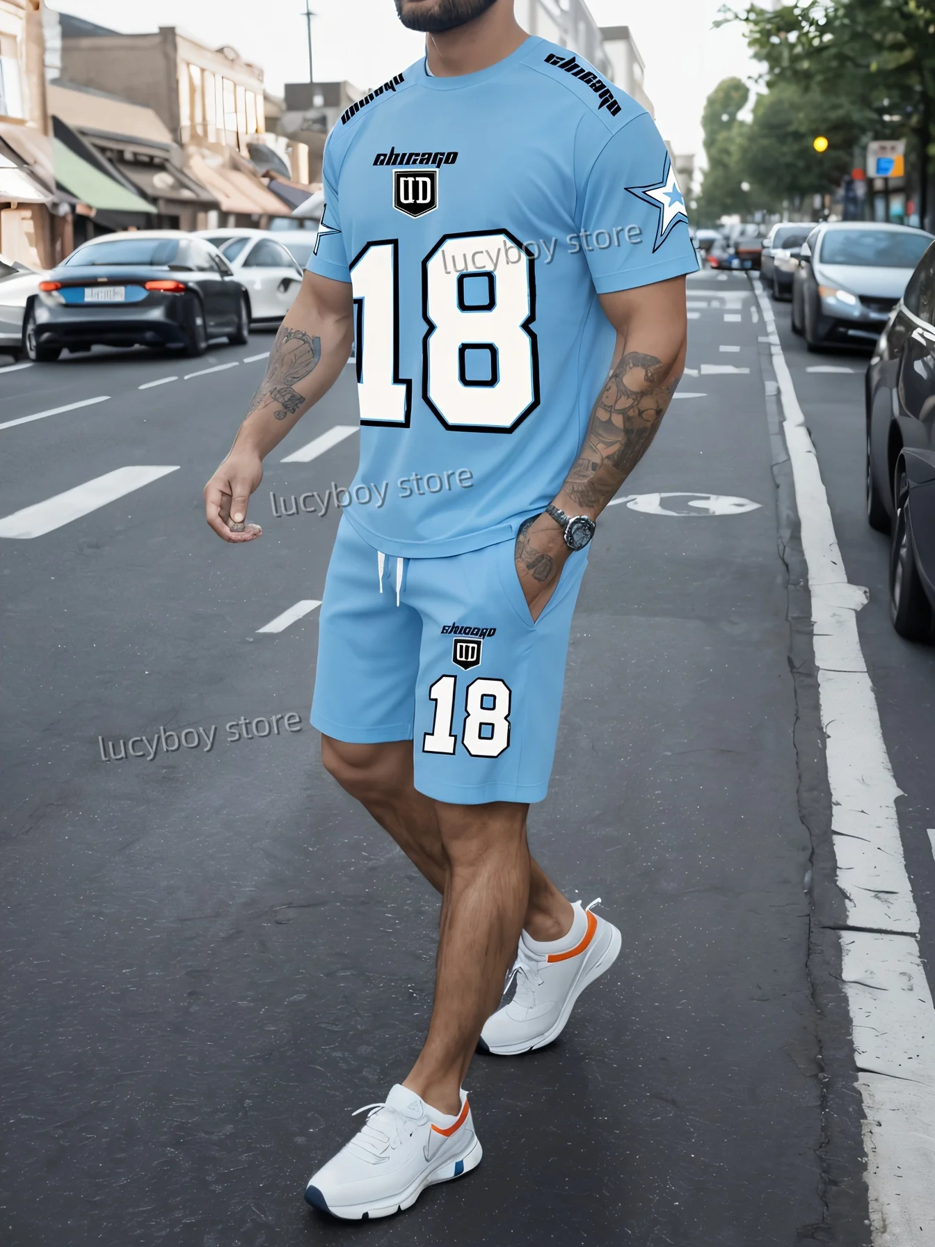 Мужской спортивный костюм JKLVZOE Chicago No 18