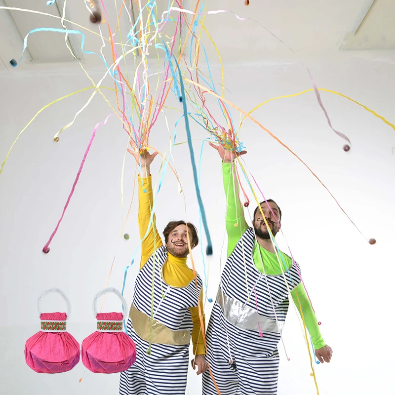

5/2/1Pcs Celebration Party Throw Ribbon Spray Color Bars Atmosphere Props Wedding Decoration