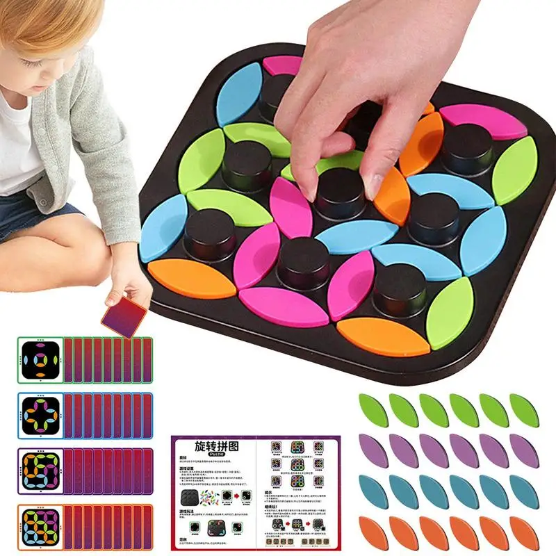 

Rotating Puzzle Toy Sensory Toys For Hand Spining Finger Release Toys With Color Matching Learning And Brain Developing For