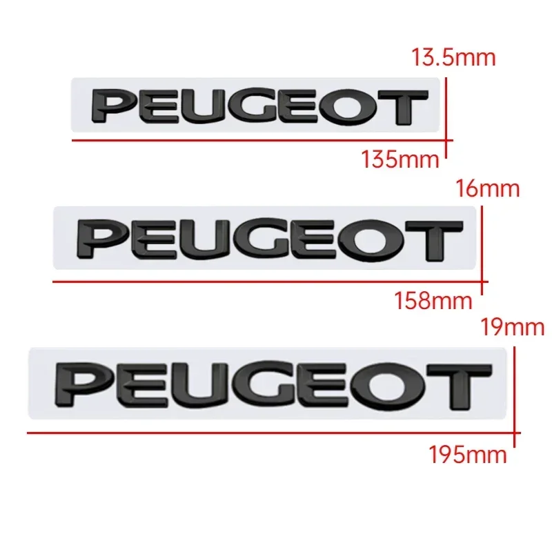 Фото Автомобильная эмблема из АБС-пластика, наклейка на задний багажник для Peugeot 308 408 2008 206 208 307 3008 406 407 207 4007 4008 301 5008 Letter, аксессуары №2