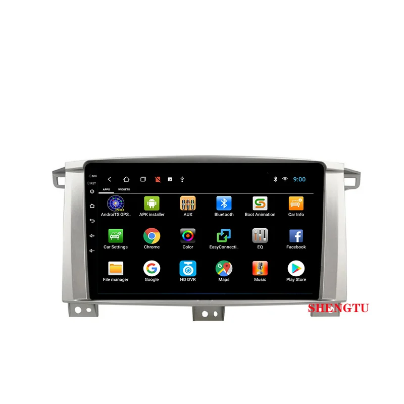 

SHENGTU Android 9.0 Car Radio 9 10 Inch Car Video Player For Toyota Land Cruiser 2002-2007 Android 9.0 Car Radio Dvd Player