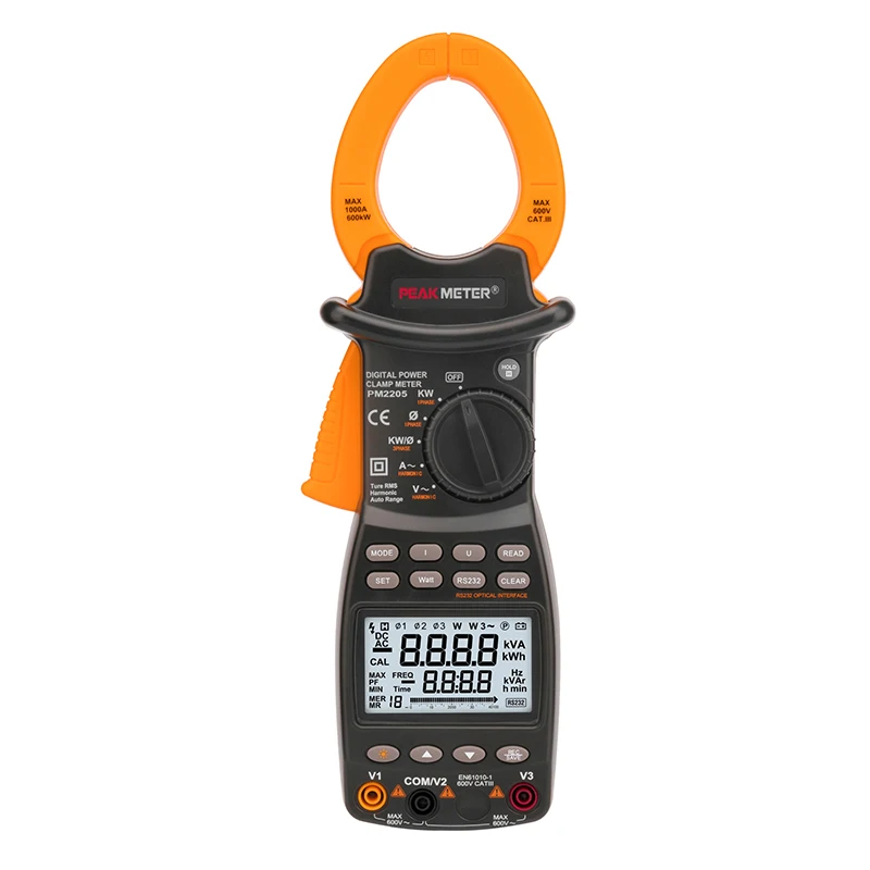 

Hot Sale PM2205 Digital Harmonic Power Clamp Meter made in China Factory