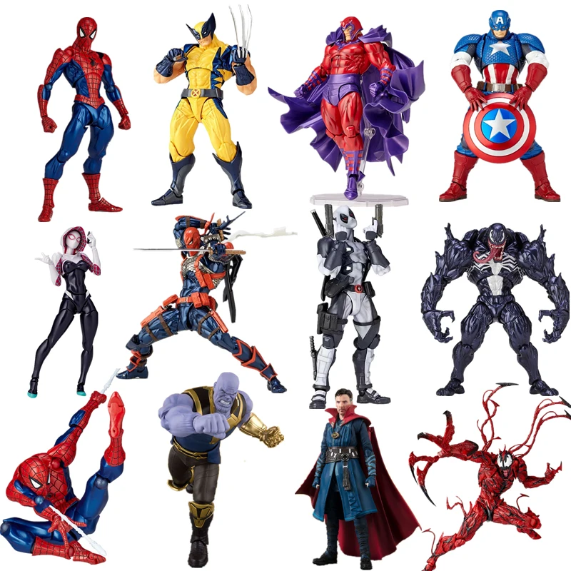 

Marvel Дэдпул карнидж Веном Железный человек Wolverine Magneto Iran Man Captain America Psylocke Deathstroke Gambit Gwen экшн-фигурки