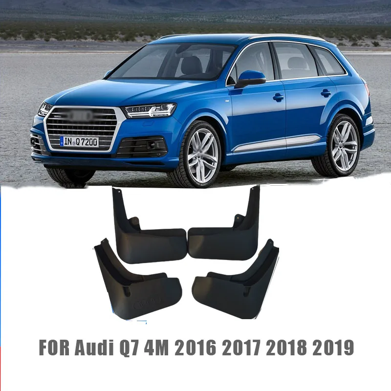 

FOR Audi Q7 4M 2016 2017 2018 2019 Mudguard Fenders Mud Flap Guards Splash Mudflaps Car Accessories Auto Styline Front Rear 4pc