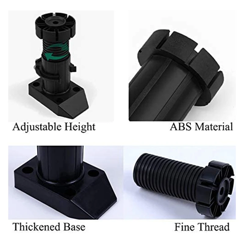 12 шт. пластиковые ножки для мебели 50 мм