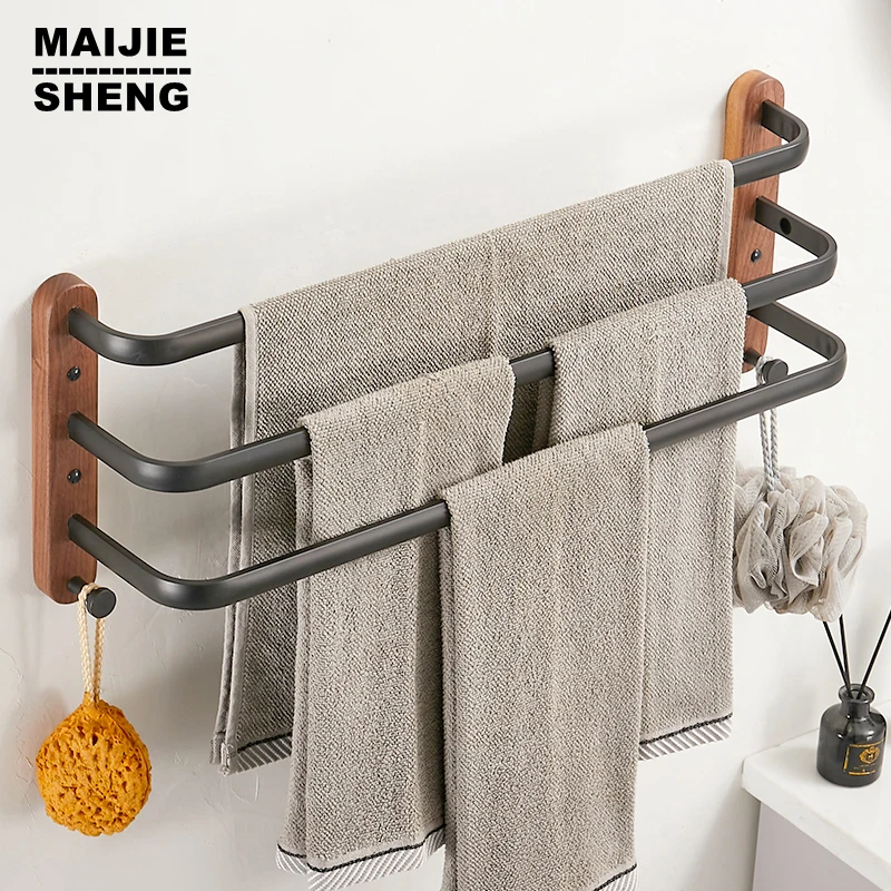 Bars Bathroom Double Three Layer Ladder Towel Holder Rails W