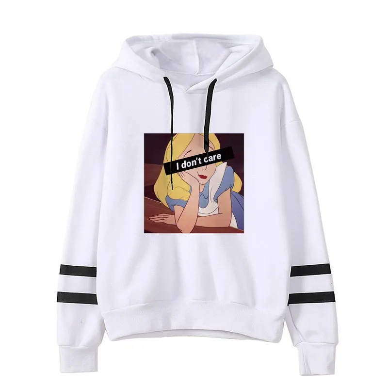 

Disney Alice in Wonderland Anime Funny Cartoon Hoodie Women Kawaii Sweater Harajuku Fashion Hoodie Women Direct Sale