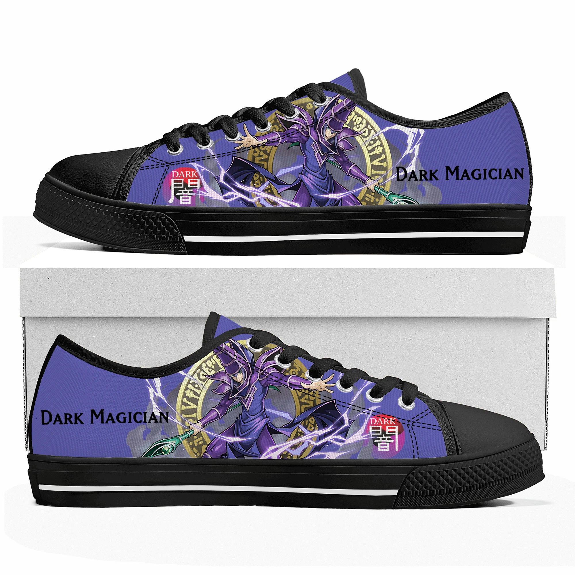 

Кроссовки Dark Magician YuGiOh Duel Monster, низкие кроссовки, мужские и женские холщовые кроссовки для подростков, повседневная обувь для пар, обувь на заказ