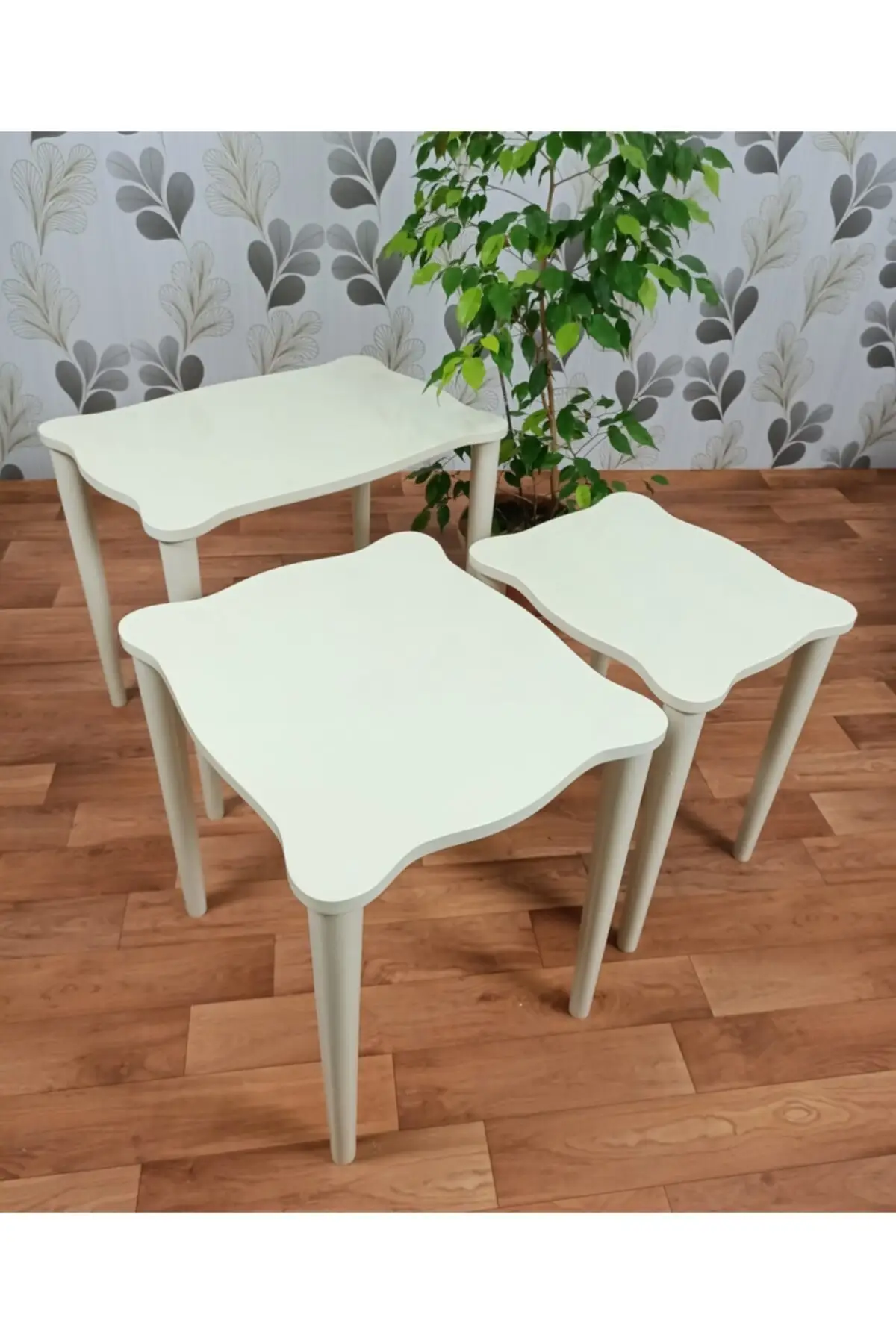 

Modern 'flora Serisi'' 3'l Zigon And Medium Coffee table Pad coffe table