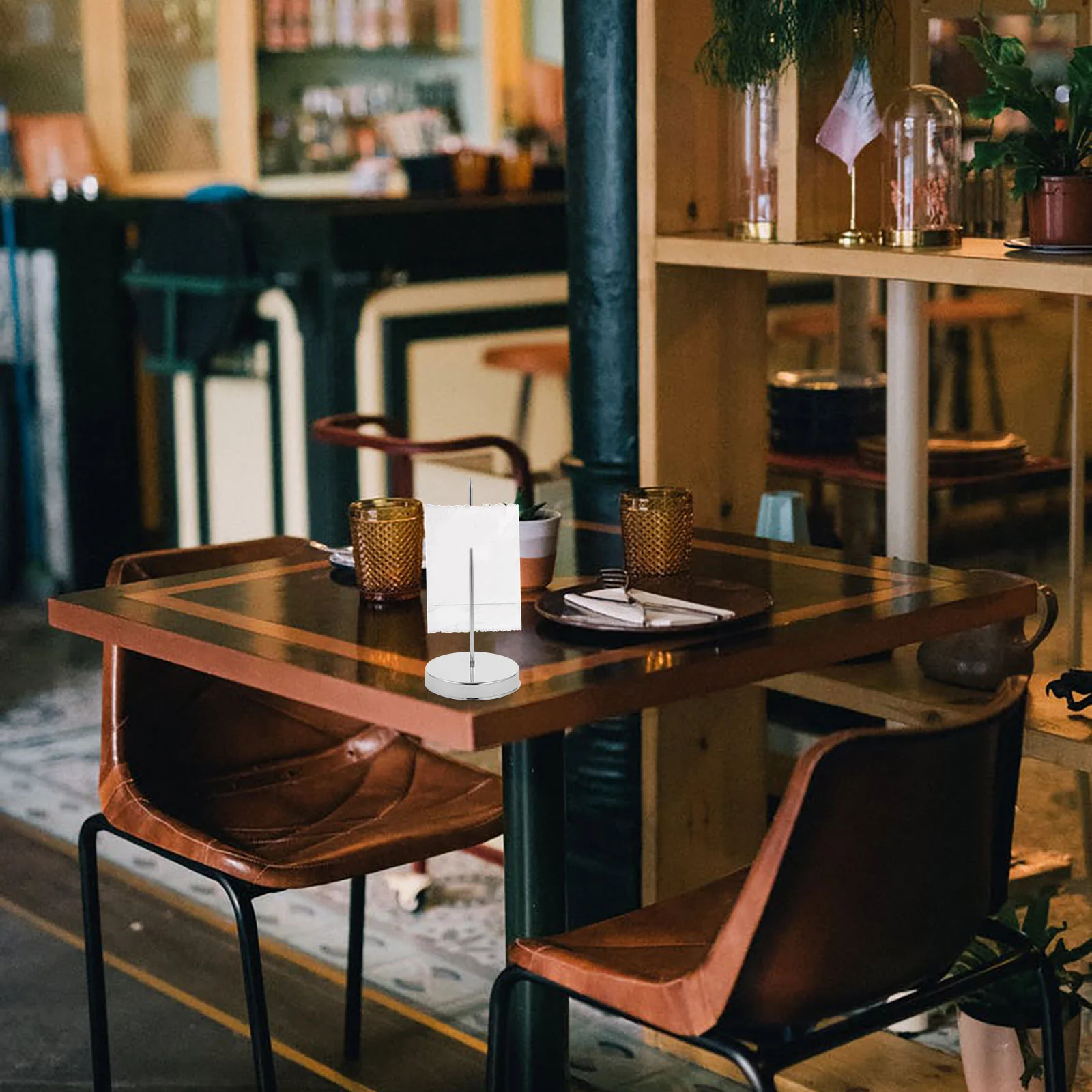 2 шт. держатель для чеков в ресторане шип билетов хранения металлического