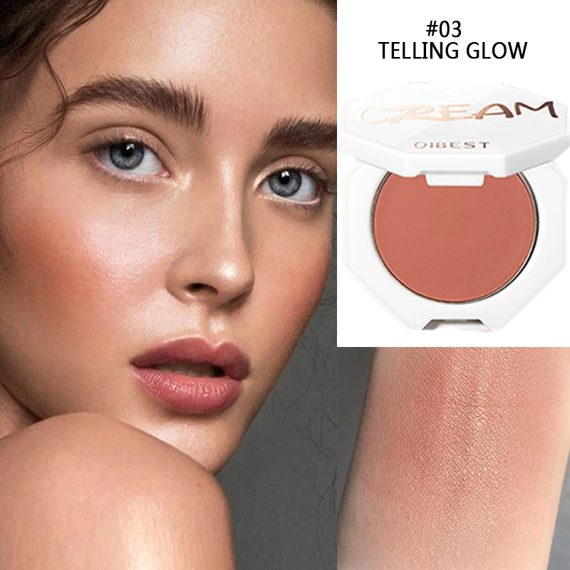 

New 6 Colors Single Blush Palette Brighten Skin Color Moisturizing No Floating Powder Lasting Natural Waterproof Blushe Cosmetic