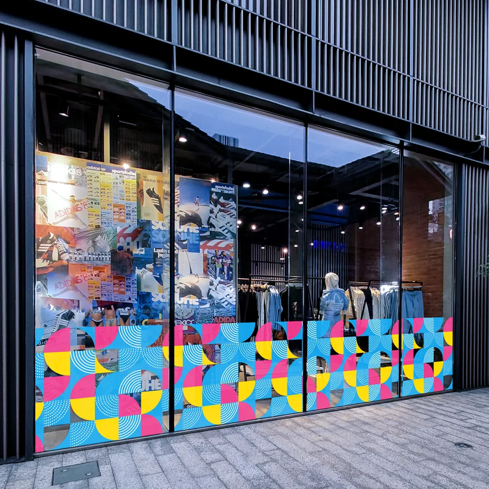 QiAds на заказ креативная геометрия защита от столкновений линия талии стеклянная