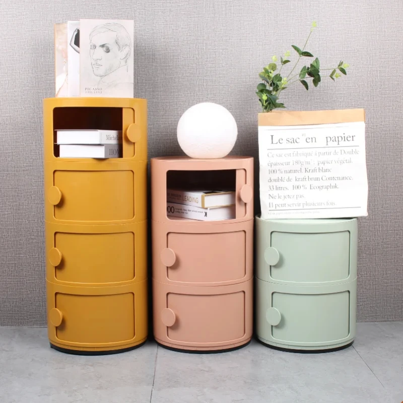 Прикроватная тумбочка с скандинавским градиентом мини-пластиковая креативный