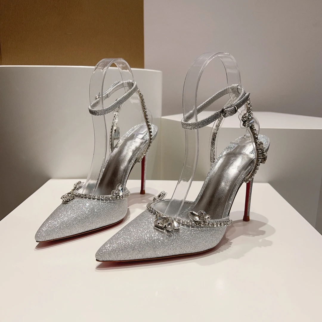 

Женские туфли-лодочки из натуральной кожи, на очень высоком каблуке