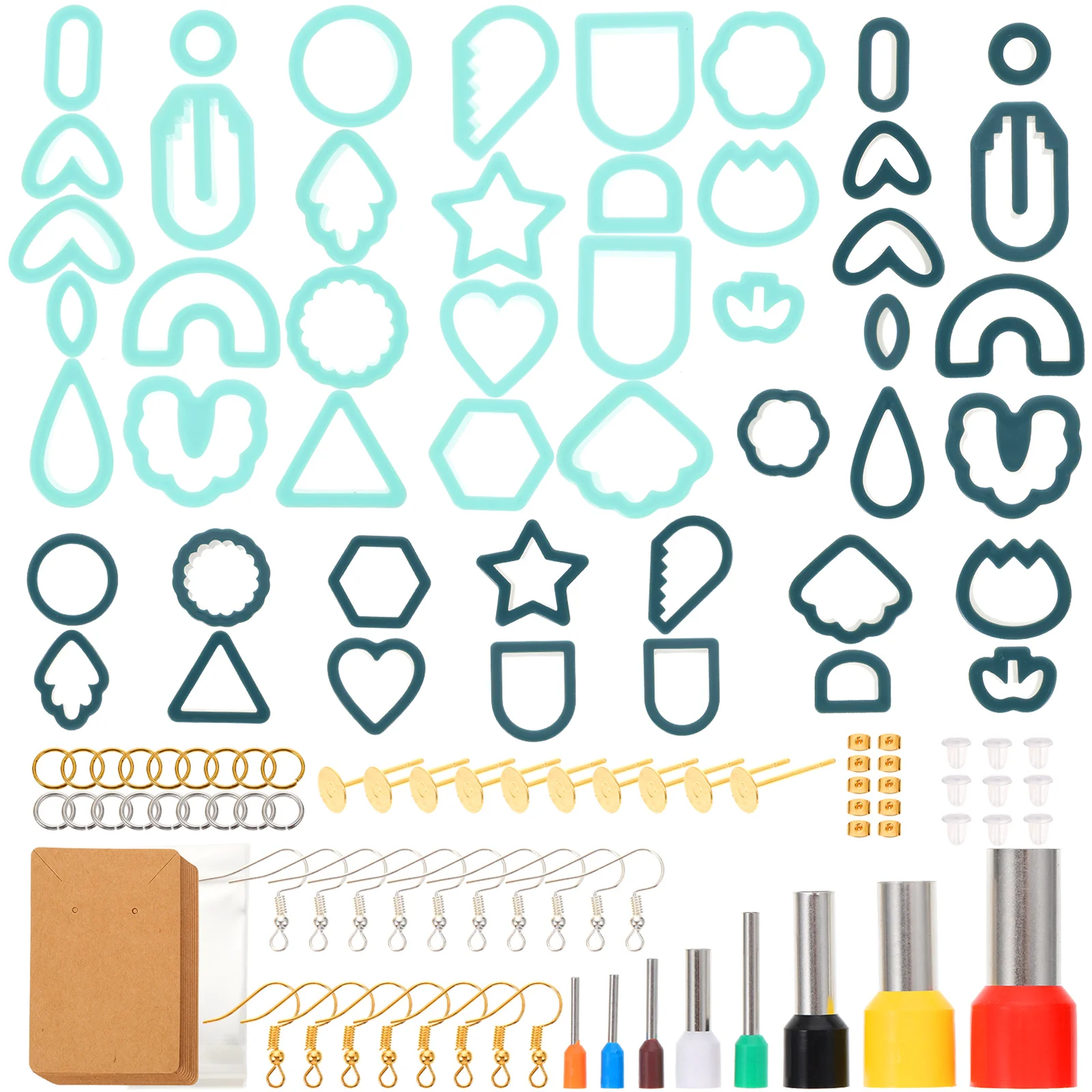 

1 Set Earrings Jewelry Pendant Making Cutters DIY Polymer Clay Earrings Cutters