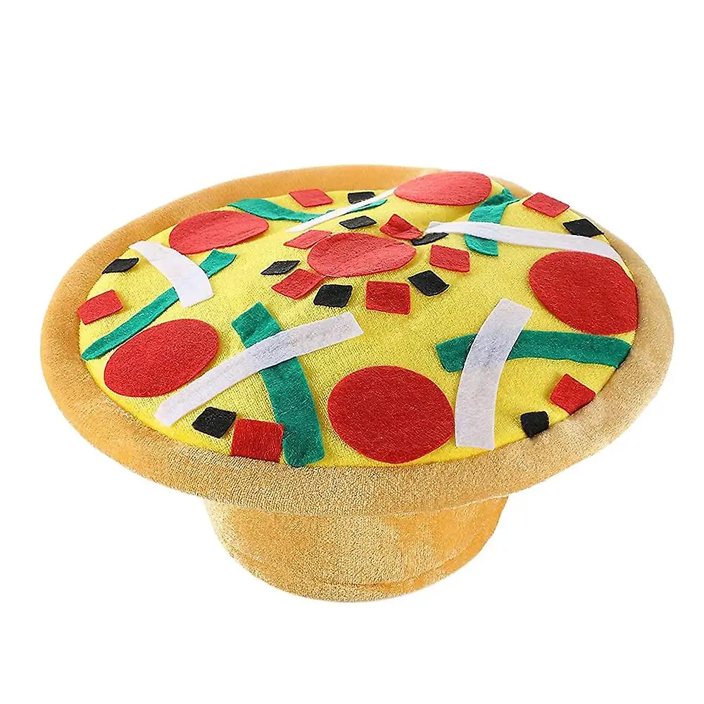 

Creative Pizza Hat Personalized Halloween Costume Props Cap For Women Men