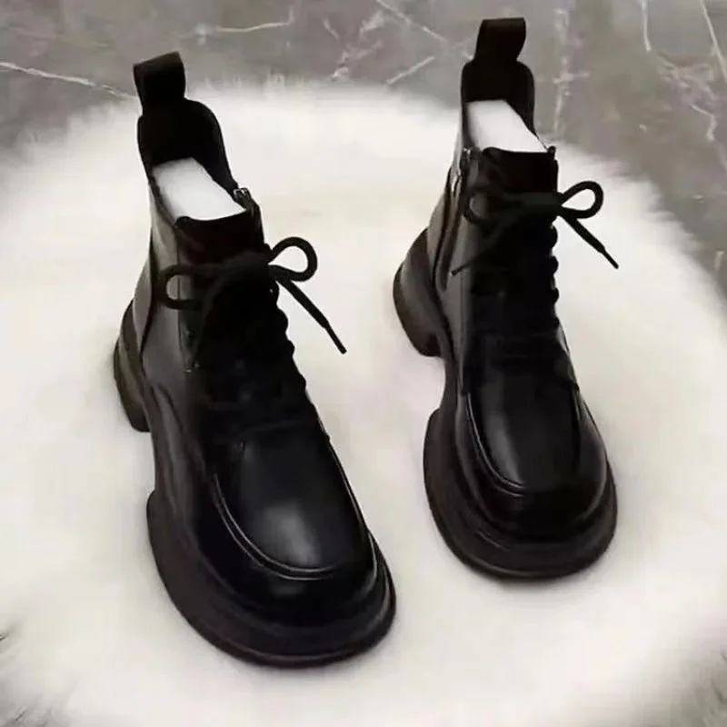 

New Women's Ankle Boots 2022 Platform Boots Gothic Autumn Winter Thick-soled Lolita Shoes Japanese JK Boots College Girls Shoes