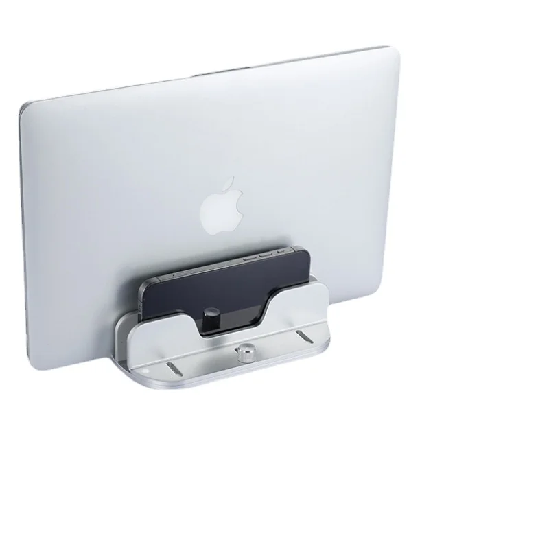 

Laptop Double Vertical Storage Bracket Aluminum Alloy Adjustable Mobile Phone Tablet Desktop Base Aluminum Alloy