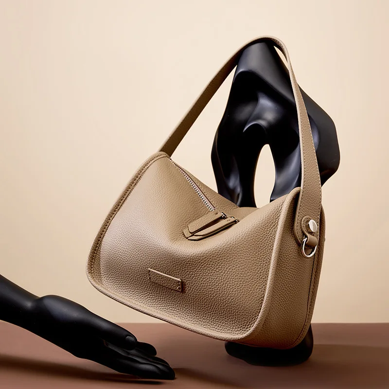 New Fashion Women's brown Handbag Vintage soft leather shoulder bag for women derma  Fashion Versatile Cowhide Crossbody Bag