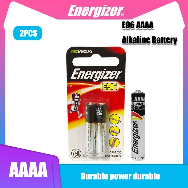 

2PCS Energizer AAAA LR61 AM6 Alkaline Battery E96 LR8D425 MN2500 MX2500 4A For Bluetooth Earphone Alarm Clock Computer Tester