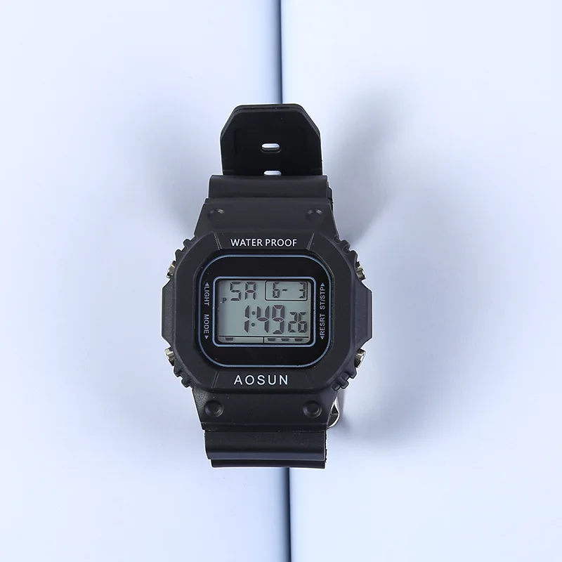Simple sports middle school students waterproof luminous electronic watch enlarge