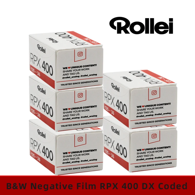 

1/3/5 рулонов оригинальная Rollei RPX 400 135 35 мм черно-белая отрицательная пленка (36 экспозиций/рулон) профессиональная для пленочной камеры Kodak