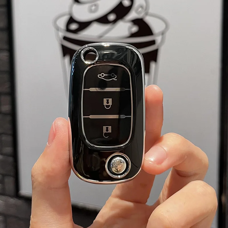 

3-кнопочный чехол для ключа из ТПУ для LADA Vesta Granta XRay Kalina Priora Sedan Sport для Renault Fluence Clio Megane для Mercedes