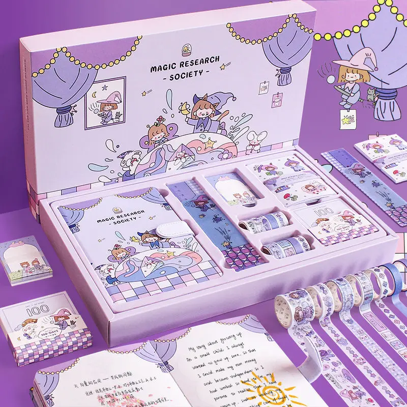 

Handbook Set Full Of Net Red Notebook Cute Girl Heart Birthday Gift Box Libros Livros Livres Kitaplar Art