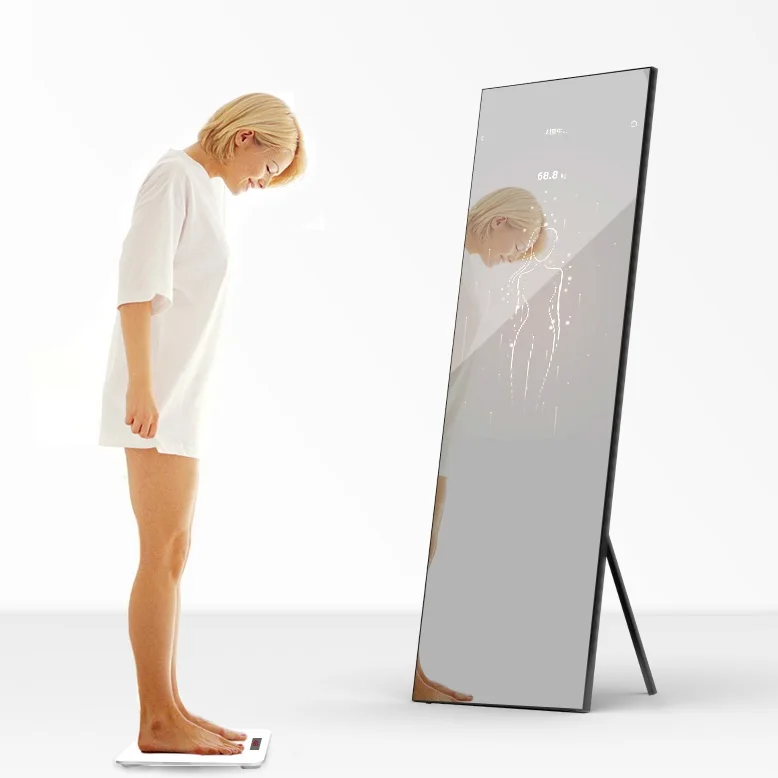 

Factory wholesale Wifi Touch Screen smart gym mirror fitness training workout mirror