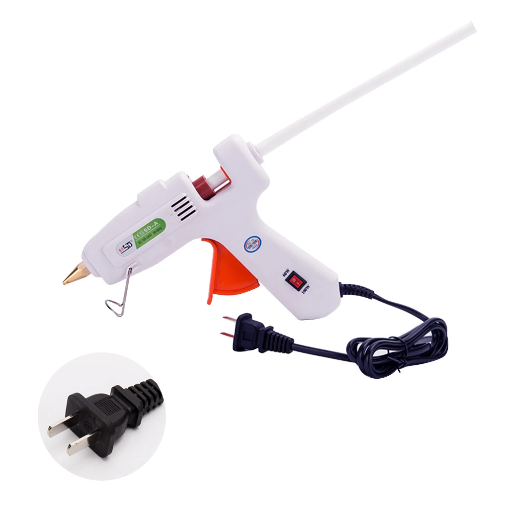 

15 Вт-25 Вт двойной Мощный мини-инструмент для термоплавкого клея с 30 шт. клеевых палочек для «сделай сам» мелких поделок-вилка стандарта США