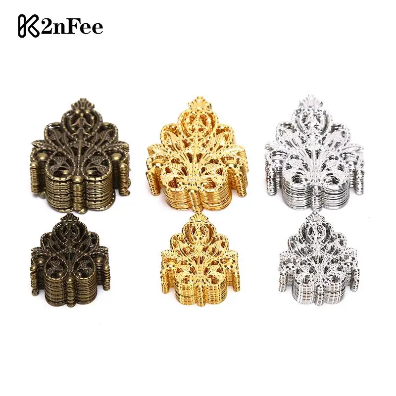 

20Pcs Mix Filigree Crafts Hollow DIY Embellishments Findings Jewelry Accessories