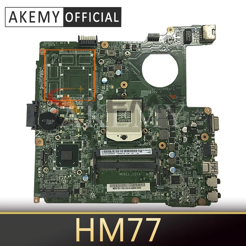 

Akemy Laptop motherboard Para ACER Aspire E1-431 KoCoQin E1-471 V3-471 E1-471G HM77 Mainboard DAZQSAMB6E1 SLJ8C