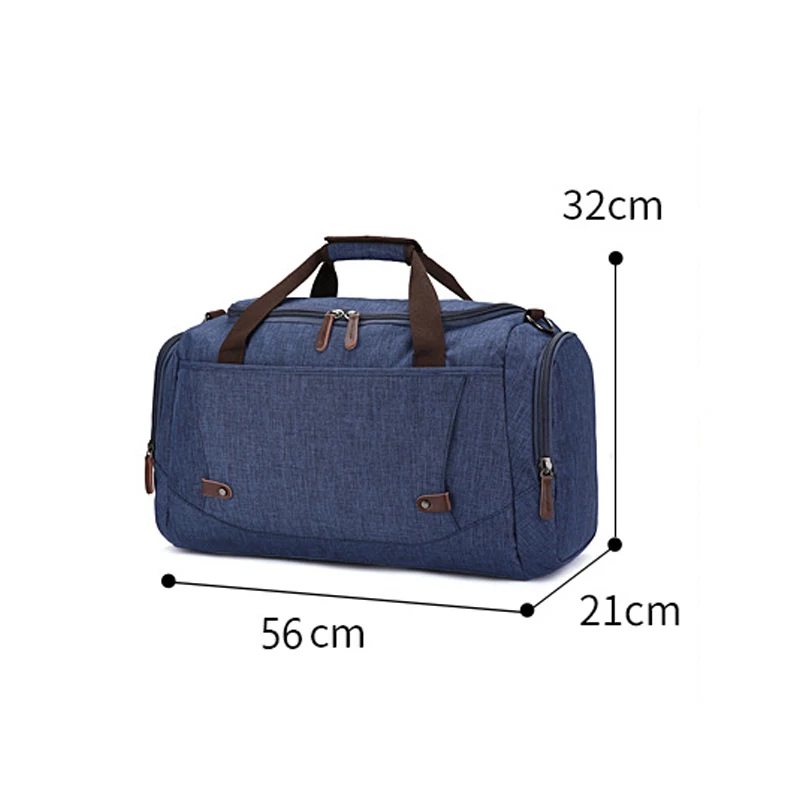 Large-capacity Travel Bag Water-repellent Material Suitable for Men and Women Solid Color Luggage Bag Travel Bag