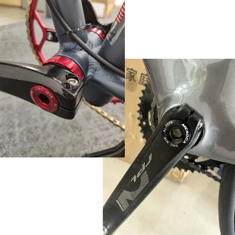 MEROCA MTB Hollowtech кривошипный болт M18 M19 M20 Кривошип горного велосипеда крышка рычаг для