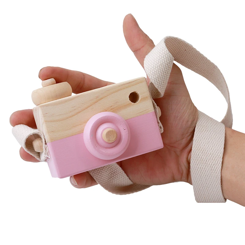 

Cute Mini Wood Camera Toys Safe Natural Toy For Baby Children Fashion Clothing Accessory Toys Birthday Christmas Holiday Gifts