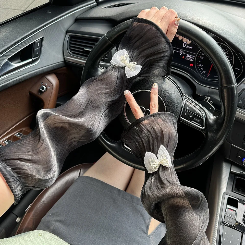 Кружевная сетка шелковые кружевные тонкие рукава дышащие портативные