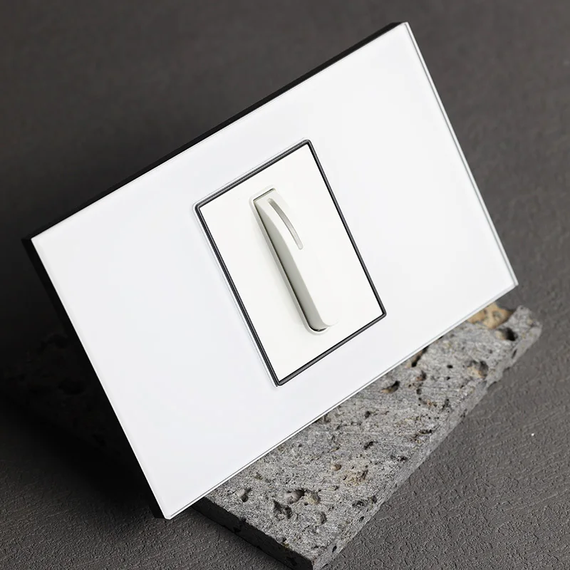 YINKA закаленное стекло настенный переключатель для фортепиано 1gang Muilyway/2-канальный