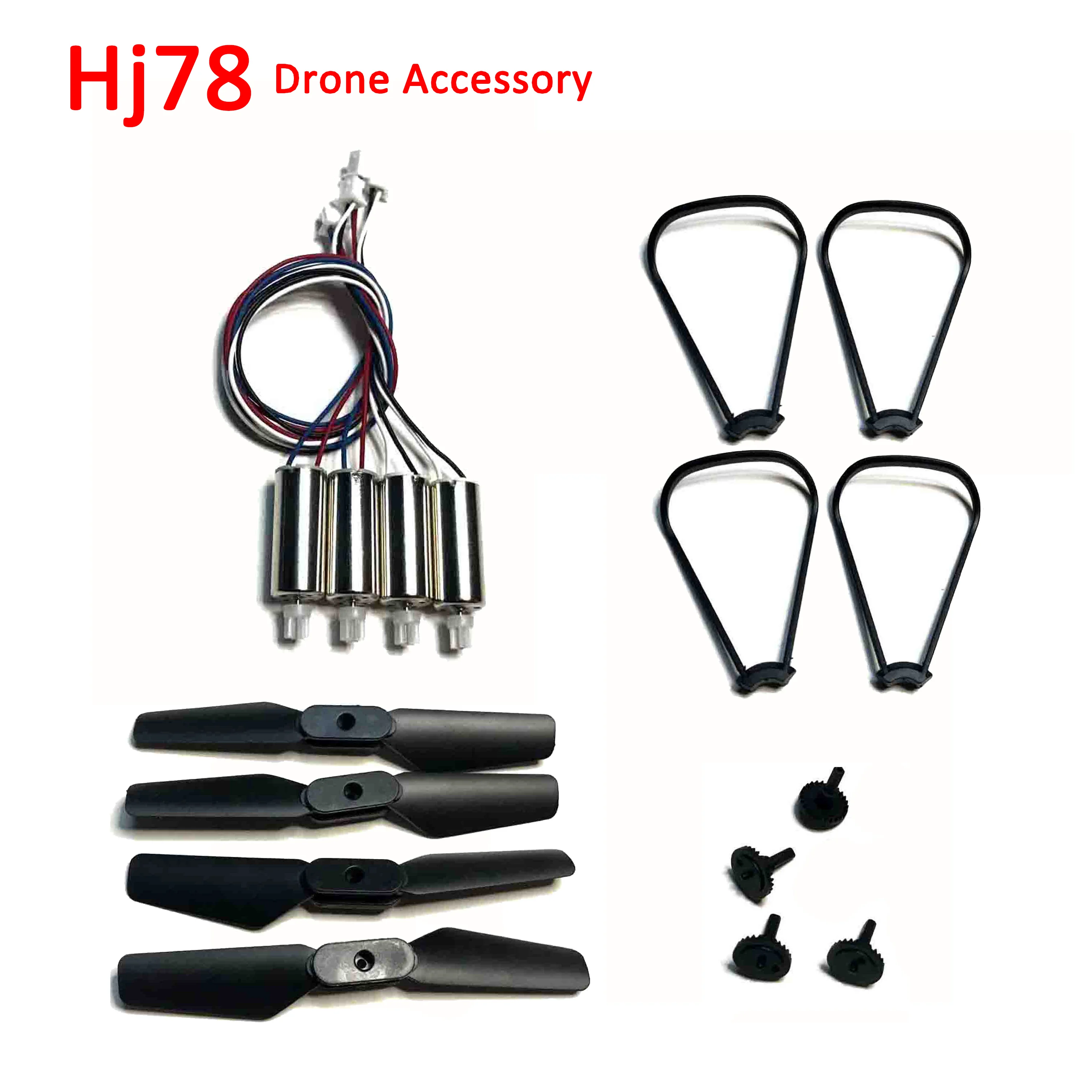 Мини-Квадрокоптер HJ78, запасные части для дрона, Wi-Fi, FPV, пропеллер, защита лезвия, большая передача, аксессуар для двигателя CW CCW