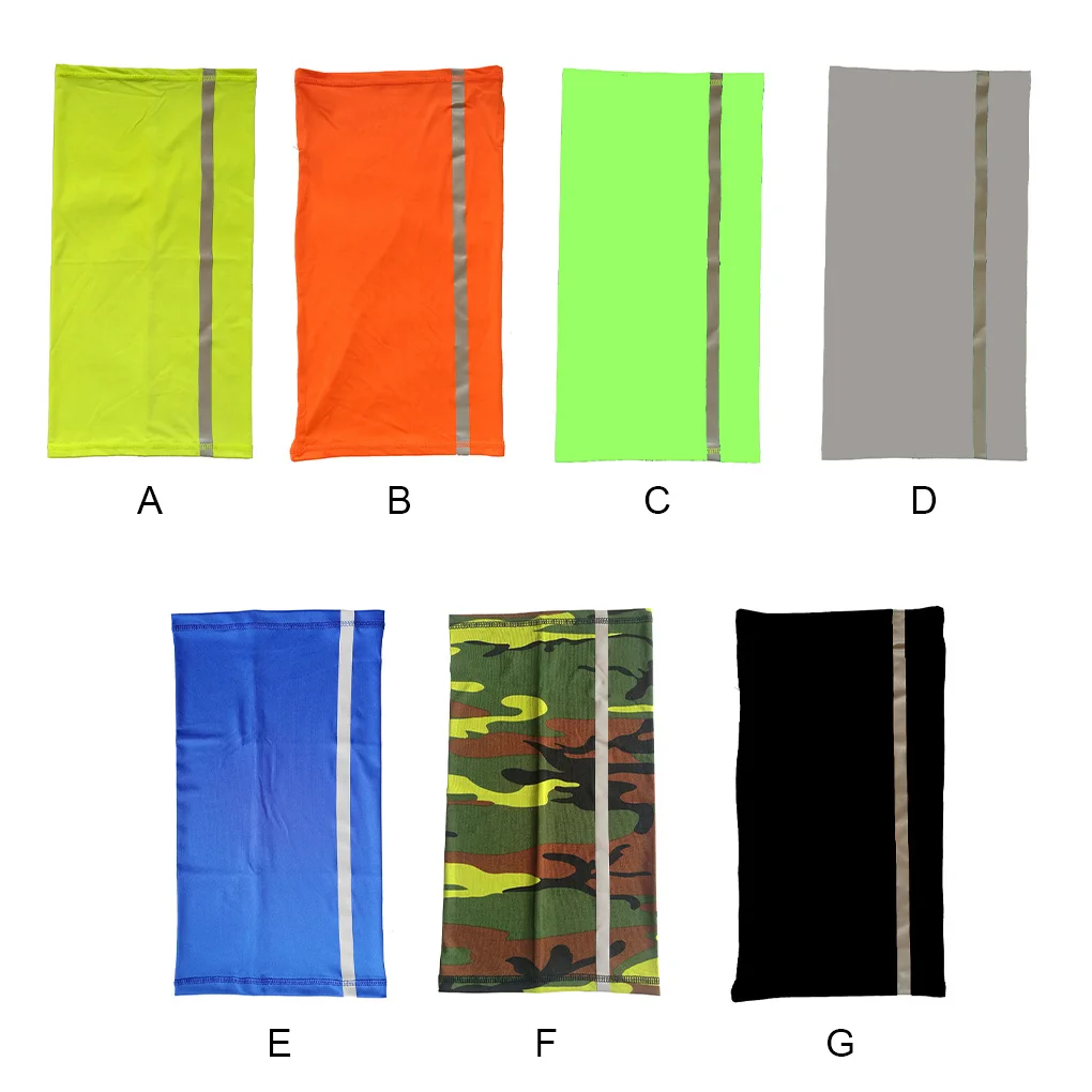 

Neck Gaiter Headscarf Balaclava Bandana Reflective Strip Motorcycle Supplies Headwear Mouth Wraps fluorescent yellow