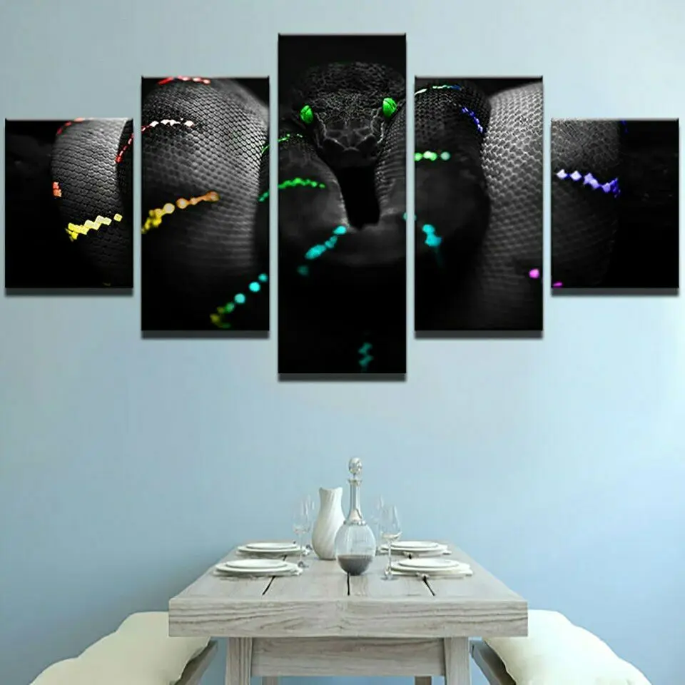 

Black Mamba Snake hd canvas Wall Art Print Poster Home Decor Room Decor Paintings HD Print Pictures No Framed