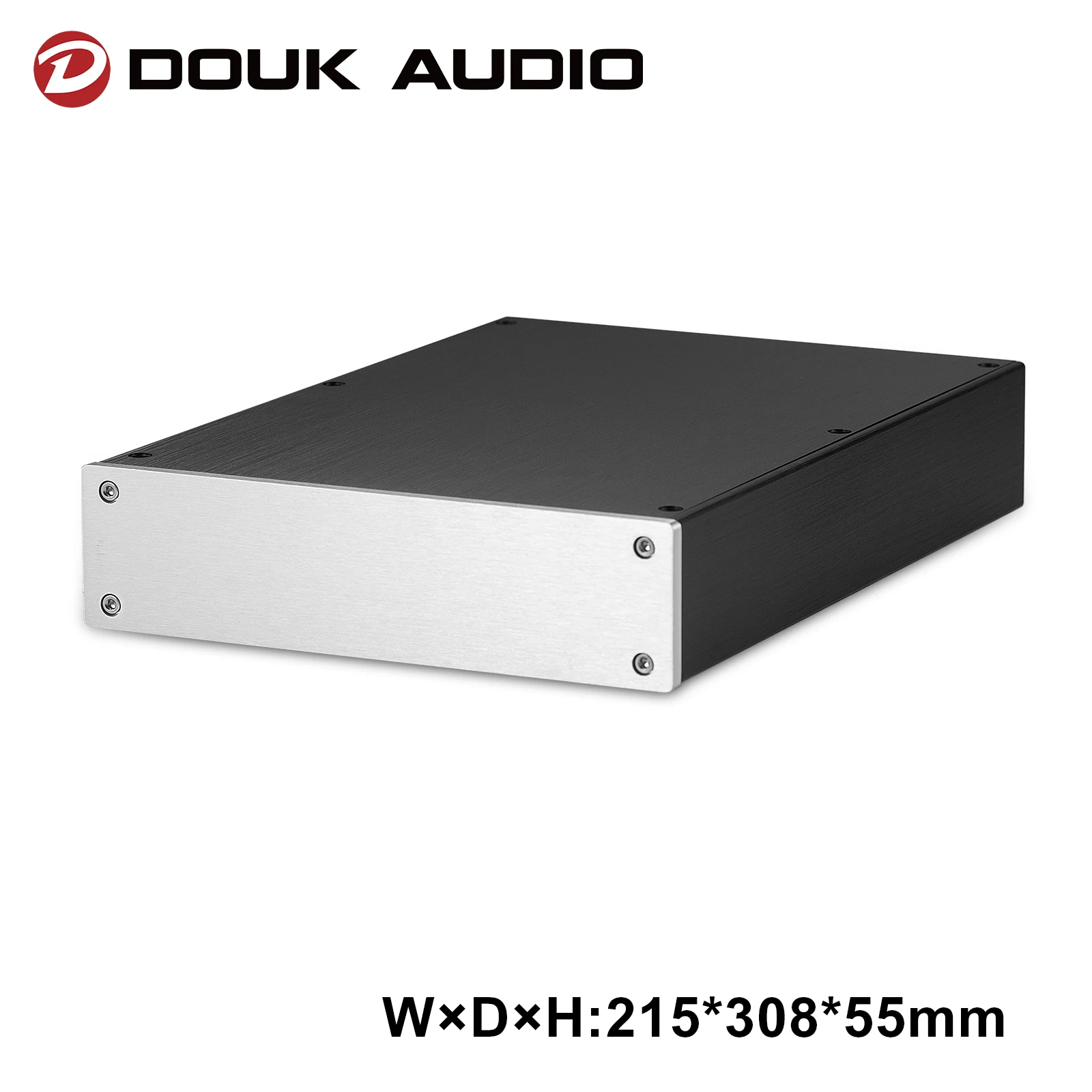Алюминиевый корпус Douk Audio для усилителя предусилителя/корпус ЦАП усилитель для наушников DIY металлический чехол (Ш мм × Д мм × в 55 мм)