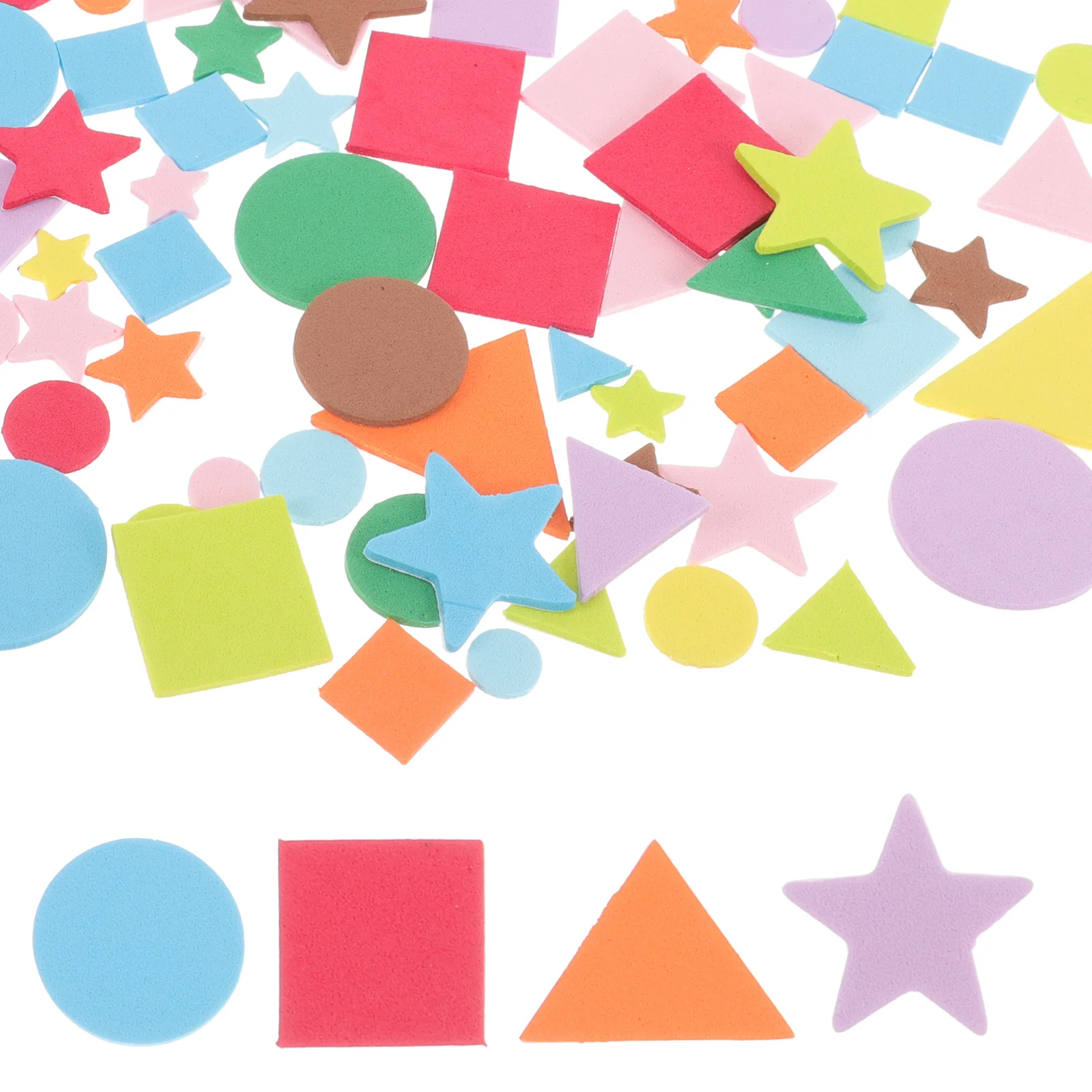 

DIY Foam Stickers Home Decor Geometry Cartoon Kids Self-adhesive Preschool Geometric Shape Lovely Decals