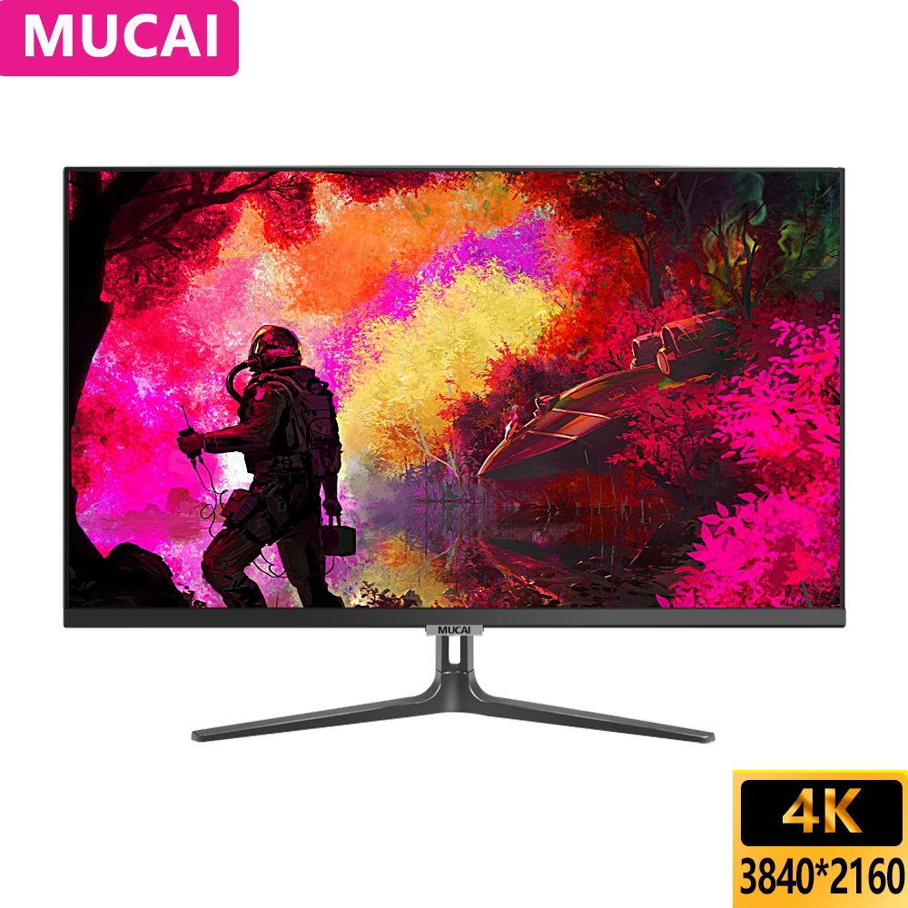 

MUCAI 27 Inch PC IPS 4K Monitor 60Hz Desktop Gaming Computer LED Display UHD Screen HDMI-compatible/DP/Audio 3840*2160