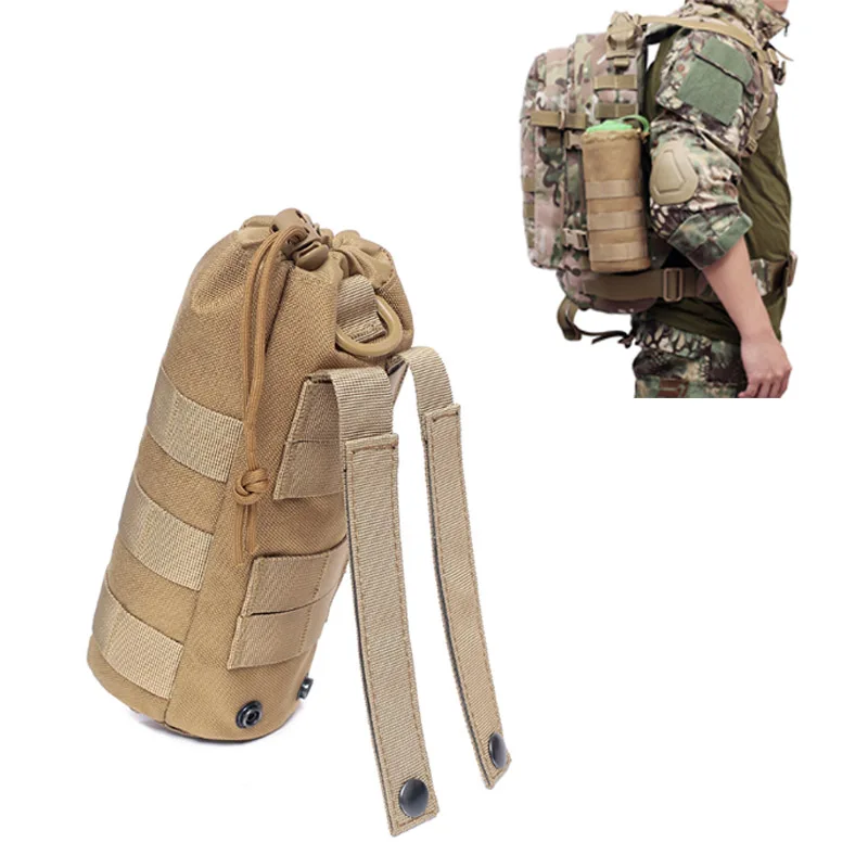 

Tactical Molle Net Water Bottle Bag Water Cup Set Camouflage Water Bottle Bag Bag Military Outdoor Travel Camping Hiking Fishing