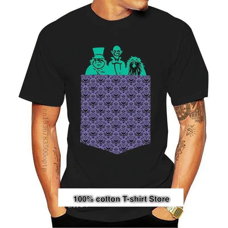 

New Men T Shirt POCKET HAUNTED MANSION GRIM GRINNING GHO Women T-Shirt