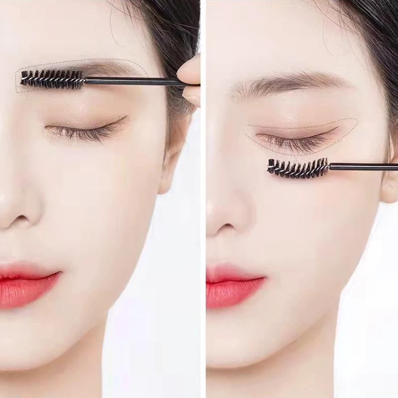 

50pcs Eyelash Extension Disposable Eyebrow brush Mascara Wand Applicator Spoolers Eye Lashes Cosmetic Brushes Set makeup tools