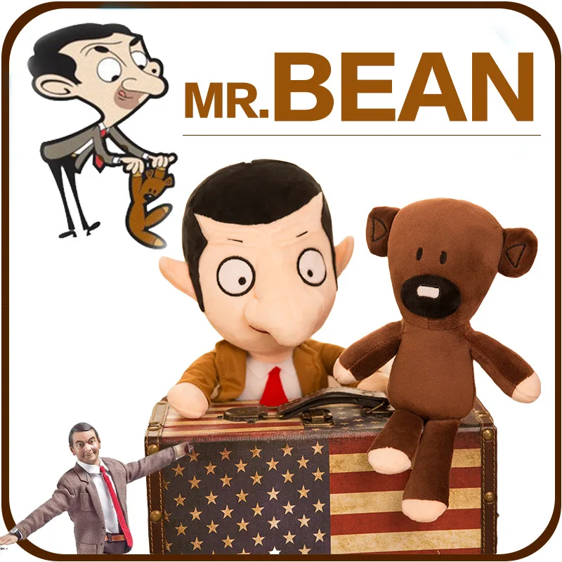 

Mr. Bean British Classic Animation Cute Cartoon Plush Doll Kawaii Fluffy Soft Stuffed Kid Toy Sofa Pillow Children Birthday Gift