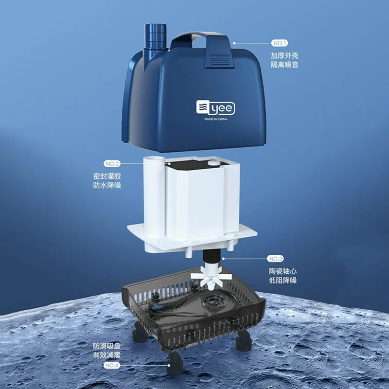 Портативный мини-водяной насос для садового аквариума фонтанный цикла погружной